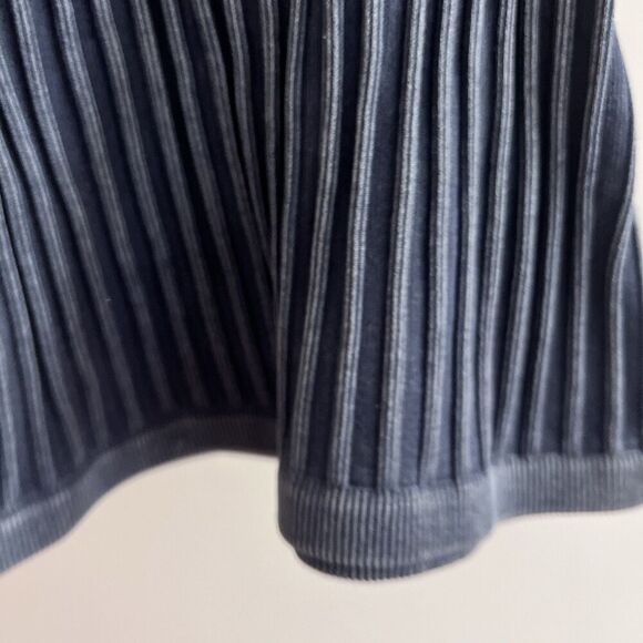 Forever 21 Gray Blue Mock Neck Bodycon Maxi Dress Small Ribbed Sexy Pencil - Picture 5 of 7